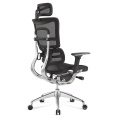 custom logo ergonomic desk for lower pain mesh back black and white office chair